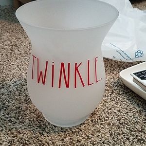 Rae Dunn twinkle hurricane vase